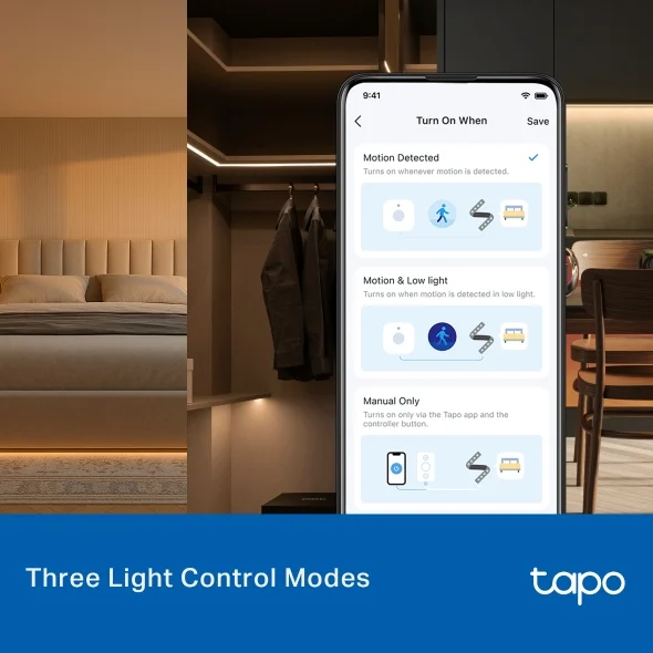 Fita LED inteligente TP-Link Tapo L901-6 Wi-Fi para iluminação ambiente - Imagem 3