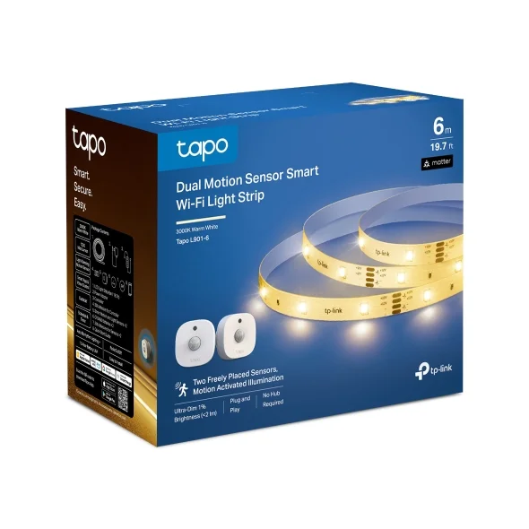 Fita LED inteligente TP-Link Tapo L901-6 Wi-Fi para iluminação ambiente - Imagem 12