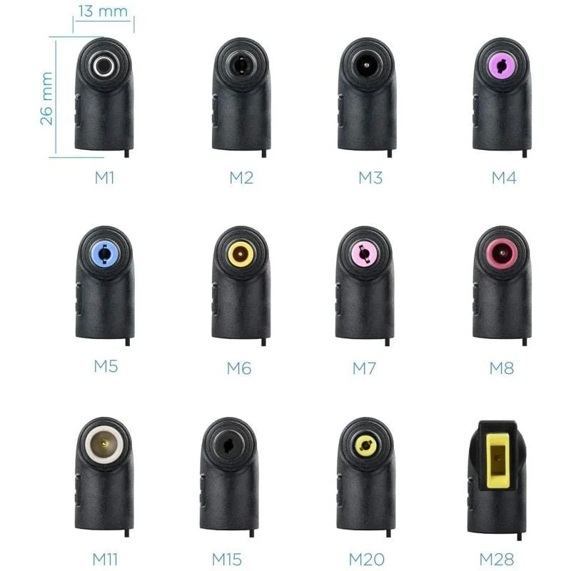 Carregador de Portátil TooQ TQLC-90BS02AT/ 90W/ Automático/ 12 Conectores/ Voltagem 12-20V/ 1 USB - Imagem 2