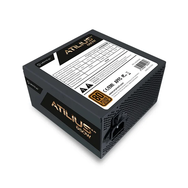 Fonte de Alimentação UNYKAch Atilius 2.0 650W 80+ Bronze ATX Preto (Bulk) - Imagem 2