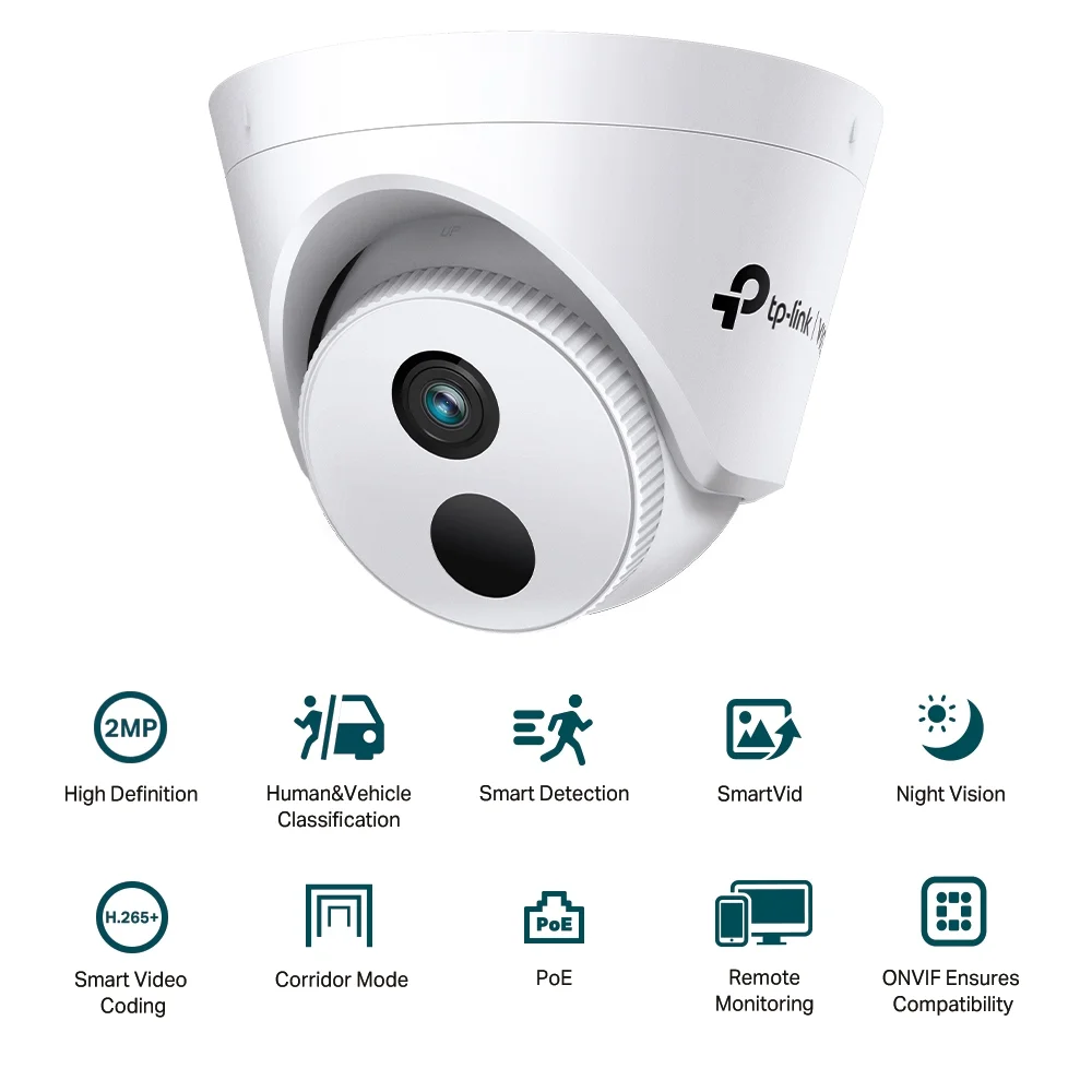 Câmara IP Turret TP-Link VIGI C420I 2MP Lente 2.8mm Visão Noturna IR - Imagem 2