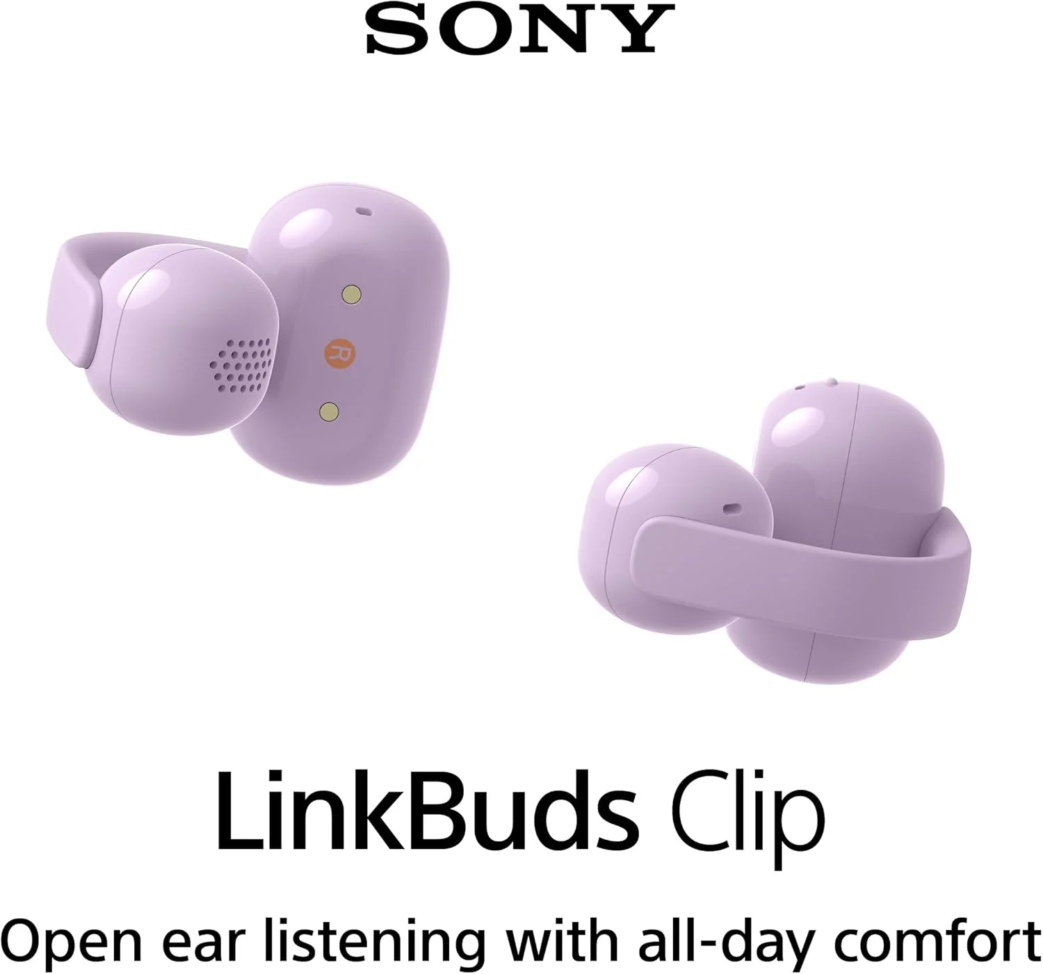Auriculares True Wireless Sony LinkBuds CLIP WF-LC900V Open-ear Bluetooth Lavanda - Imagem 2