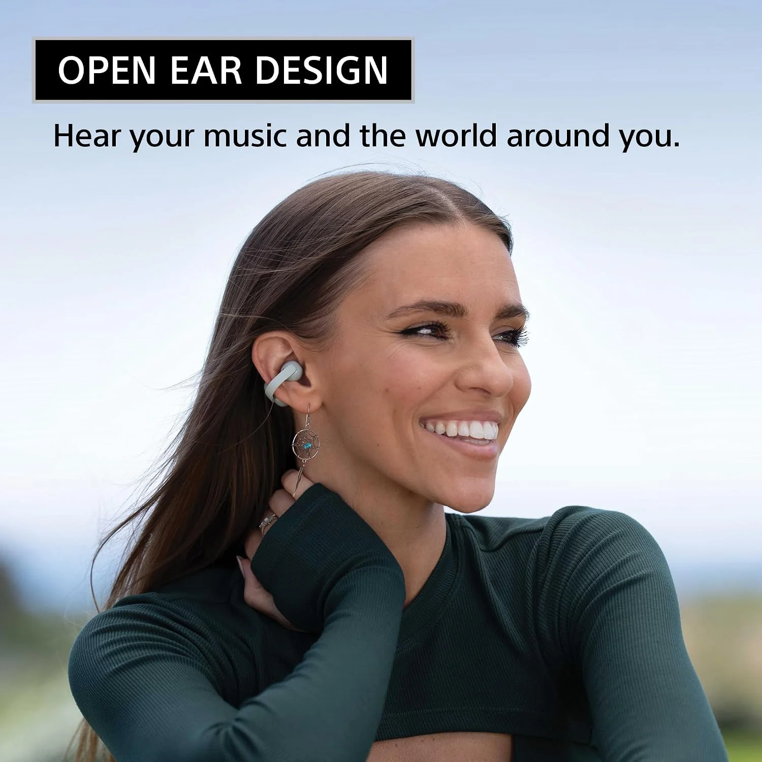 Auriculares True Wireless Sony LinkBuds CLIP WF-LC900V Open-ear Bluetooth Lavanda - Imagem 6